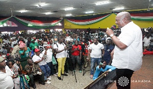 John Mahama campaigning