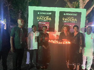 Ambassador Jeannette Njuma Nyakeru, (second from right) with other dignitaries