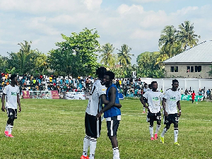 FC Samartex came from behind to hold Swedru All Blacks to a 1-1 draw