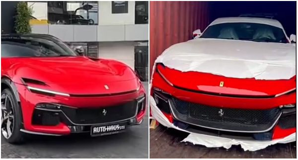 Reactions as Richard Quaye’s $450,000 Ferrari Purosangue reportedly lands in Ghana