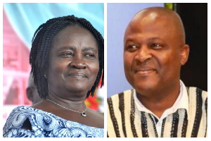 Vice President, Prof Naana Jane Okoku Agyemang and Ibrahim Mahama
