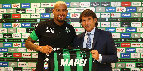 Kevin-Prince Boateng made his Sassuola debut against Wipptal