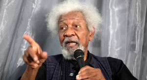 Wole Soyinka earlier tore up his US green card in protest against Trump's 2016 election