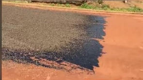 Abandoned road in Assin Akonfudi