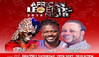 Daddy Lumba, Kojo Antwi, Samini will share the stage at the Vodafone African Legends Night