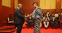 President Nana Addo Dankwa Akufo-Addo with Otiko Djaba