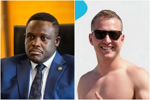 Communications minister Sam George (L) says Yaytseslav (R) broke the laws of Ghana Communications minister Sam George (L) says Yaytseslav (R) broke the laws of Ghana