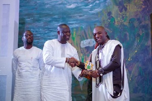 Emmanuel Armah Kofi-Buah receiving his award