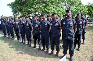 Some officers of the Ghana police service