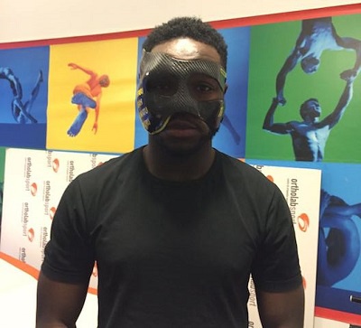 Steaua Bucuresti star Muniru Sulley gets special protective mask