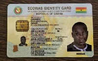 Picture of the fake Ghana card supposedly belonging to Bolgatanga Central MP Isaac Adongo