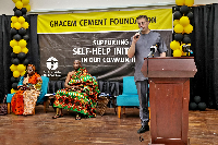 A total of 10,400 bags of cement were distributed