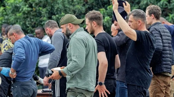 Romanian mercenaries recruited to fight on the side of the army in the Democratic Republic of Congo