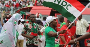 File photo; Members of the NDC during the 2016 campaign period