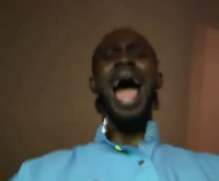 Black Sherif could not hold back his excitement after the win