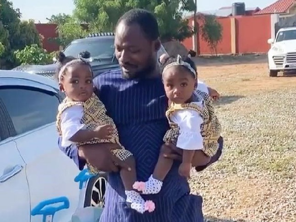 Comedian Funny Face and his twins