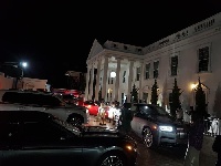 The new mansion and cars owned by Rev Obofour