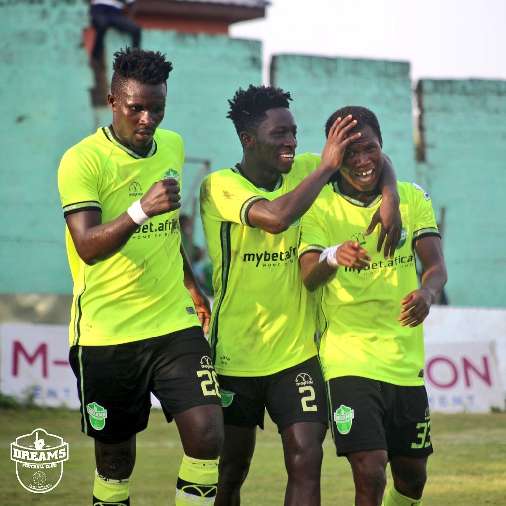 Dreams FC scored in either half to beat FC Samartex 1996 2-0 at the Theatre of Dreams