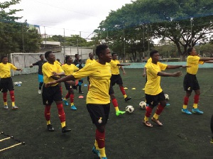 The Black Maidens training ahead of the tournament
