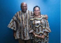 John Dramani Mahama, Former President of Ghana (L) and Lordina Mahama, Former First Lady Ghana (R)