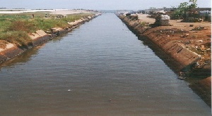 The Lagoon serves domestic purposes for some residents in Tema