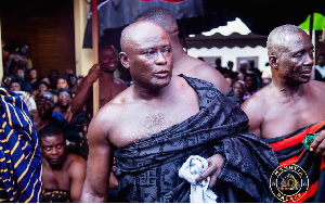 Kyeame Kofi Nti has been destooled by the Asantehene, Otumfuo Osei Tutu II