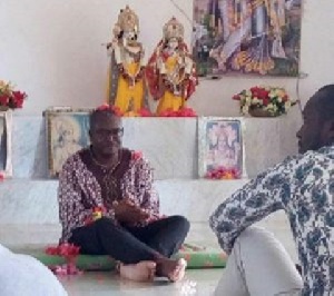Kobby Acheampong at Hare Krishna Temple