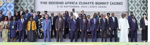 Heads of State and Delegates pose for a group photo during the Second Africa Climate Summit