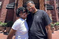 Rapper Kojo Cue got married to Professor Priscilla Kolibea Mante in 2014