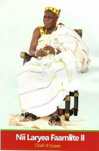 Nii Laryea Faamlite II, the late chief of Gbawe