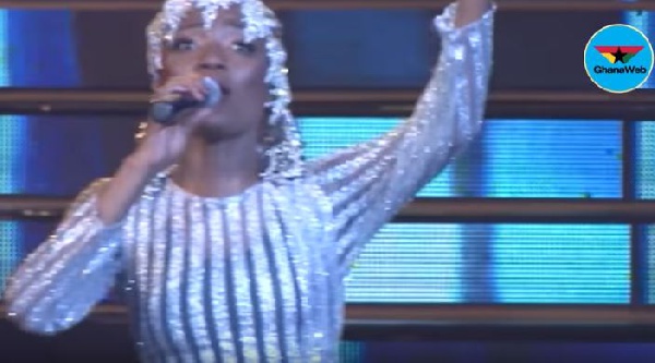 Efya performs gospel song at Girl Talk Concert