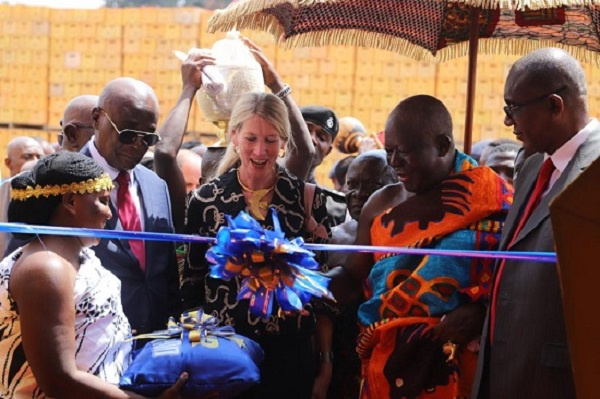 Asantehene Otumfuo Osei Tutu II commissioning star beer breweries in Kumasi