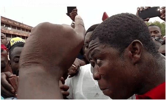 Leader of the youth, Junior, wants the matter investigated and the officer brought to book