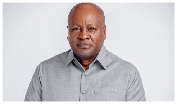 The President of Ghana, John Dramani Mahama