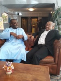Sports Minister, Isaac Asiamah held a meeting with Ahmad Ahmad in Madagascar