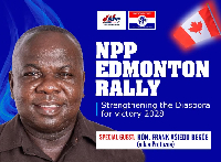 NPP Edmonton Chapter honours Suhum with Life Patron title