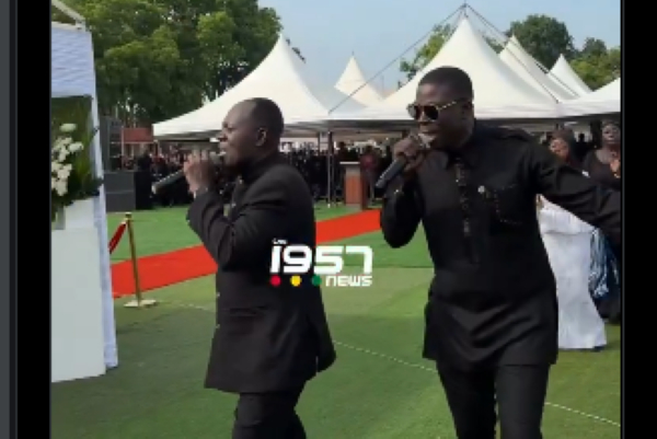 Watch gospel icons lift mourners in worship at Tema crash victims' final rites