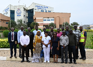 Members of the Board of Directors of Gambia Ports Authority with staff of GPHA