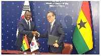 Finance minister, Dr. Mohammed Amin signed the agreement on behalf of Ghana