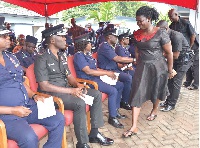 Family members of Constable Owusu expressing their gratitude to the Police at the function