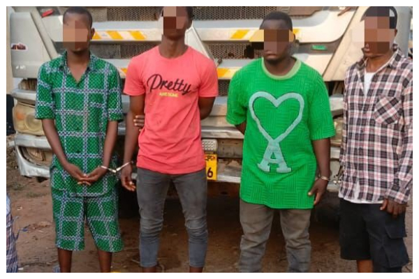 A photo of the 4 suspects