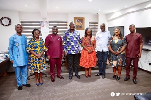 Alan Kyerematen (fourth left) with GJA Executives