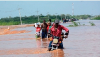 Transport disrupted at the Gamba area in Tana River, Kenya in December