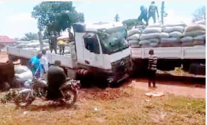 The three truck consignments concealed as crates of minerals before being intercepted