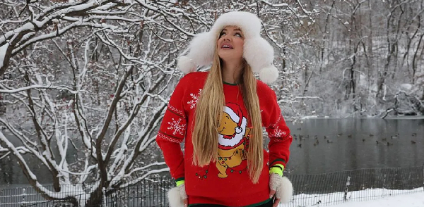 Some 4.3in of snow was recorded in Central Park