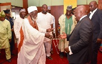 President Nana Addo Dankwa Akufo-Addo with the National Chief Imam