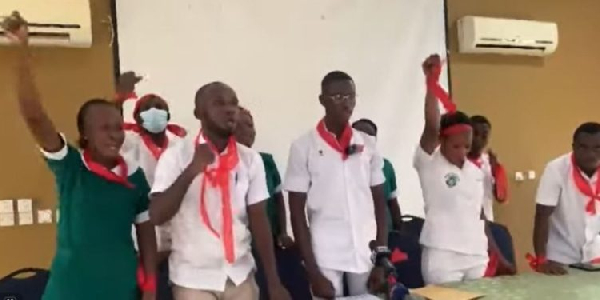 Health workers demand accountability over disappearance of validated salary arrears.