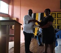 Mr. Armah Kofi Buah (L) and Emma Martha Otuo (R)