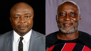 Abedi Pele (L) and Tony Yeboah (R) both played for the Black Stars