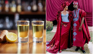 Guests were treated to a popular ginger-flavoured alcoholic mix from Accra.